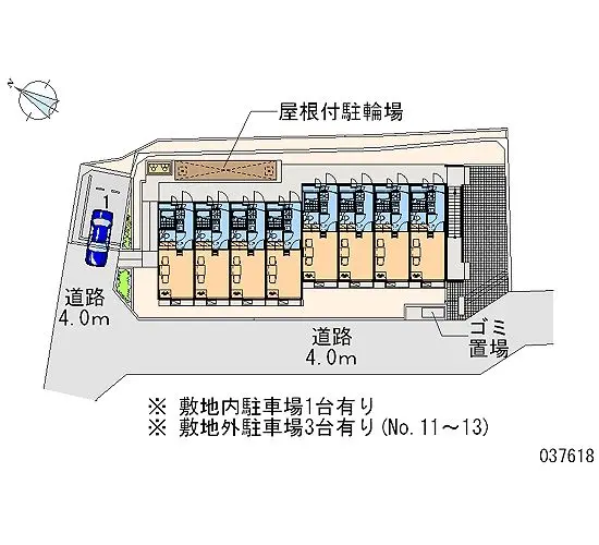 ★手数料０円★藤沢市長後　月極駐車場（LP）